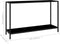 vidaXL - Wandtafel - 120x35x75 - cm - gehard - glas - zwart