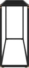 vidaXL - Wandtafel - 120x35x75 - cm - gehard - glas - zwart