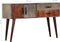 vidaXL - Wandtafel - 120x35x75 - cm - massief - ruw - mangohout - grijs