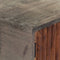 vidaXL - Wandtafel - 120x35x75 - cm - massief - ruw - mangohout - grijs