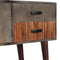 vidaXL - Wandtafel - 120x35x75 - cm - massief - ruw - mangohout - grijs