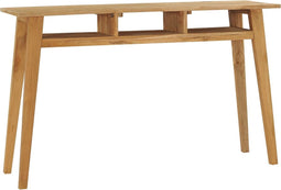 vidaXL - Wandtafel - 120x35x75 - cm - massief - teakhout