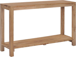 vidaXL - Wandtafel - 120x35x75 - cm - massief - teakhout