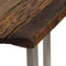 vidaXL - Wandtafel - 120x35x76 - cm - gerecycled - hout - en - staal