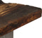 vidaXL - Wandtafel - 120x35x76 - cm - gerecycled - hout - en - staal
