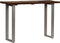 vidaXL - Wandtafel - 120x35x76 - cm - gerecycled - hout - en - staal