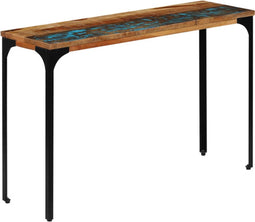 vidaXL - Wandtafel - 120x35x76 - cm - massief - gerecycled - hout