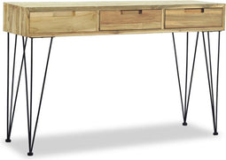 vidaXL - Wandtafel - 120x35x76 - cm - massief - teakhout