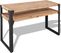 vidaXL - Wandtafel - 120x40x85 - cm - massief - acaciahout