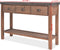 vidaXL - Wandtafel - 122x35x80 - cm - massief - vurenhout