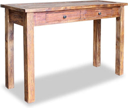 vidaXL - Wandtafel - 123x42x75 - cm - massief - mahoniehout
