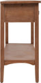 vidaXL - Wandtafel - 126x40x77,5 - cm - massief - vurenhout - bruin