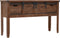 vidaXL - Wandtafel - 131x35,5x75 - cm - massief - vurenhout - bruin