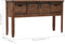 vidaXL - Wandtafel - 131x35,5x75 - cm - massief - vurenhout - bruin