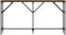 vidaXL - Wandtafel - 140x23x75 - cm - bewerkt - hout - bruin - eikenkleur
