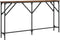 vidaXL - Wandtafel - 140x23x75 - cm - bewerkt - hout - gerookt - eikenkleurig