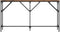 vidaXL - Wandtafel - 140x23x75 - cm - bewerkt - hout - gerookt - eikenkleurig