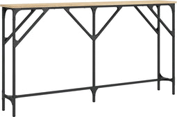 vidaXL - Wandtafel - 140x23x75 - cm - bewerkt - hout - sonoma - eikenkleurig