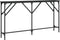 vidaXL - Wandtafel - 140x23x75 - cm - bewerkt - hout - zwart