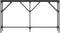 vidaXL - Wandtafel - 140x23x75 - cm - bewerkt - hout - zwart