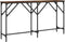 vidaXL - Wandtafel - 140x29x75 - cm - bewerkt - hout - gerookt - eikenkleurig