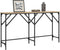 vidaXL - Wandtafel - 140x29x75 - cm - bewerkt - hout - sonoma - eikenkleurig