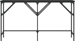 vidaXL - Wandtafel - 140x29x75 - cm - bewerkt - hout - zwart