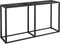 vidaXL - Wandtafel - 140x35x75,5 - cm - gehard - glas - zwartmarmerkleurig
