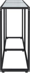vidaXL - Wandtafel - 140x35x75,5 - cm - gehard - glas - witmarmerkleurig