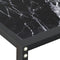 vidaXL - Wandtafel - 140x35x75,5 - cm - gehard - glas - zwartmarmerkleurig