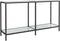 vidaXL - Wandtafel - 140x35x75,5 - cm - gehard - glas - wit