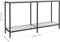 vidaXL - Wandtafel - 140x35x75,5 - cm - gehard - glas - wit