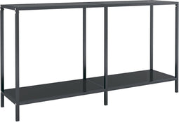vidaXL - Wandtafel - 140x35x75,5 - cm - gehard - glas - zwart