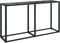 vidaXL - Wandtafel - 140x35x75,5 - cm - gehard - glas - zwart