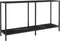 vidaXL - Wandtafel - 140x35x75,5 - cm - gehard - glas - zwart