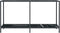 vidaXL - Wandtafel - 140x35x75,5 - cm - gehard - glas - zwart