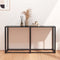 vidaXL - Wandtafel - 140x35x75,5 - cm - gehard - glas - zwart