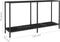 vidaXL - Wandtafel - 140x35x75,5 - cm - gehard - glas - zwart