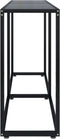 vidaXL - Wandtafel - 140x35x75,5 - cm - gehard - glas - zwart
