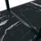 vidaXL - Wandtafel - 140x35x75,5 - cm - gehard - glas - zwart