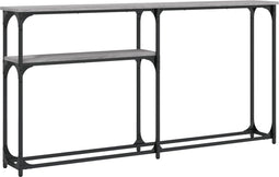 vidaXL - Wandtafel - 145x22,5x75 - cm - bewerkt - hout - grijs - sonoma - eikenkleurig