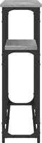 vidaXL - Wandtafel - 145x22,5x75 - cm - bewerkt - hout - grijs - sonoma - eikenkleurig