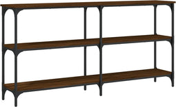 vidaXL - Wandtafel - 150x29x75 - cm - bewerkt - hout - bruin - eikenkleur