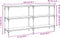 vidaXL - Wandtafel - 150x29x75 - cm - bewerkt - hout - bruin - eikenkleur