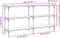 vidaXL - Wandtafel - 150x29x75 - cm - bewerkt - hout - gerookt - eikenkleurig