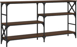 vidaXL - Wandtafel - 150x29x76,5 - cm - bewerkt - hout - bruin - eikenkleur