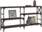 vidaXL - Wandtafel - 150x29x76,5 - cm - bewerkt - hout - bruin - eikenkleur