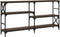 vidaXL - Wandtafel - 150x29x76,5 - cm - bewerkt - hout - bruin - eikenkleur