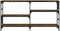 vidaXL - Wandtafel - 150x29x76,5 - cm - bewerkt - hout - gerookt - eikenkleurig