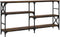 vidaXL - Wandtafel - 150x29x76,5 - cm - bewerkt - hout - gerookt - eikenkleurig